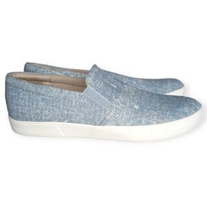 NATURALIZER MARIANNE SLIP ON SNEAKER CLEAR BLUE SKY SUEDE SZ.10 EUC.